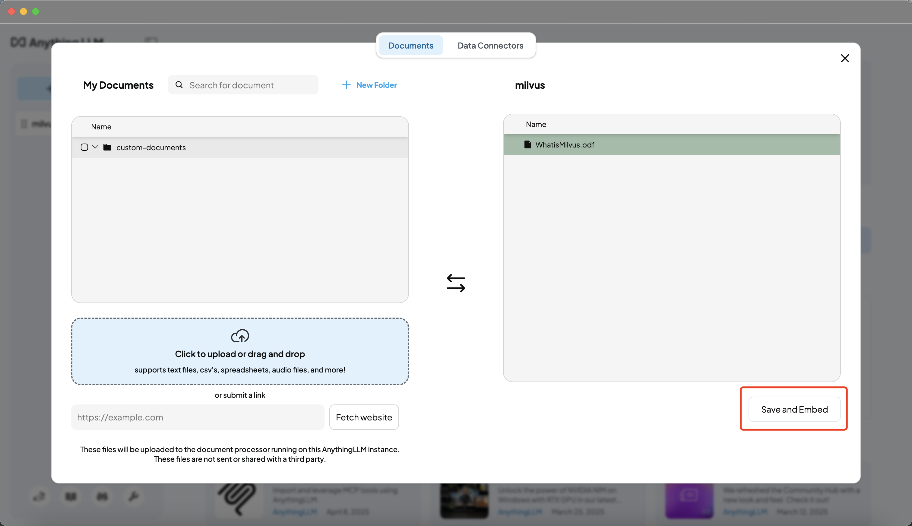Save and Embed